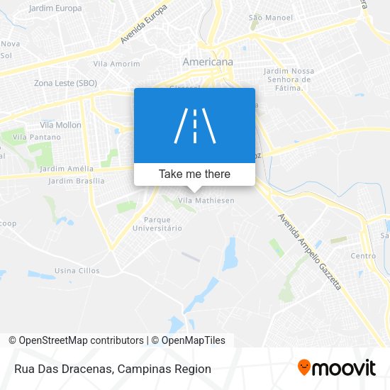 Rua Das Dracenas map