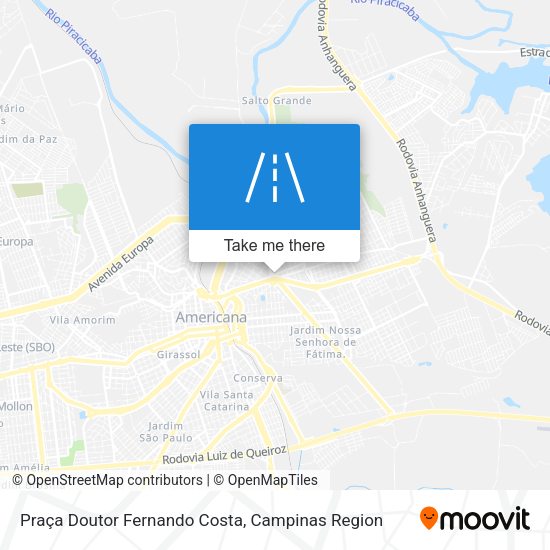 Praça Doutor Fernando Costa map