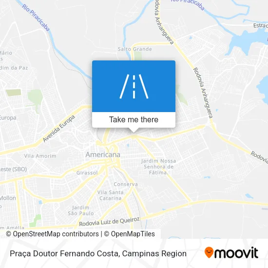 Praça Doutor Fernando Costa map