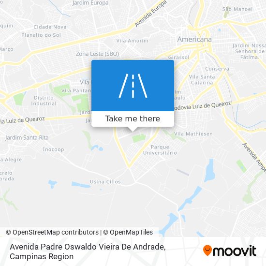 Avenida Padre Oswaldo Vieira De Andrade map