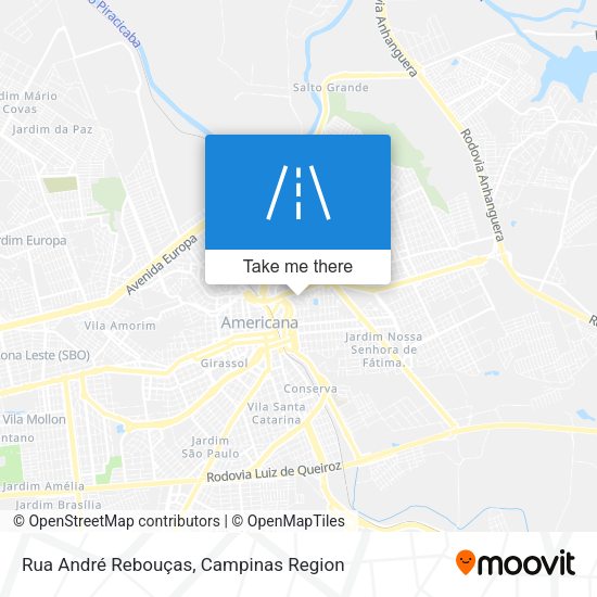 Rua André Rebouças map