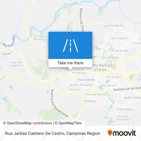 Rua Jarbas Caetano De Castro map