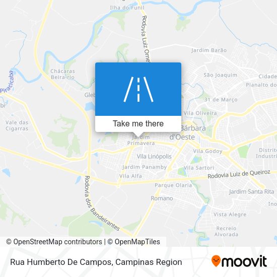 Rua Humberto De Campos map