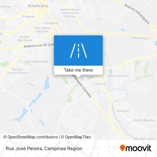 Rua José Pereira map