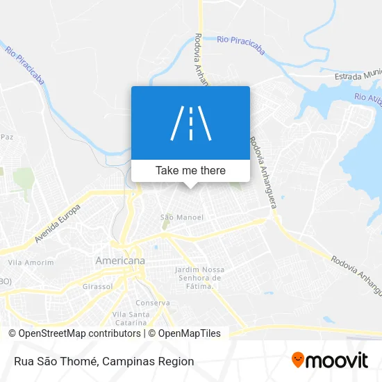 Rua São Thomé map
