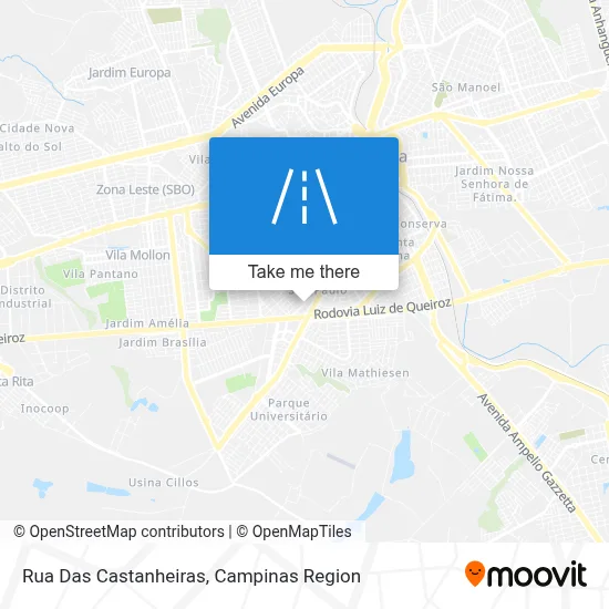 Rua Das Castanheiras map