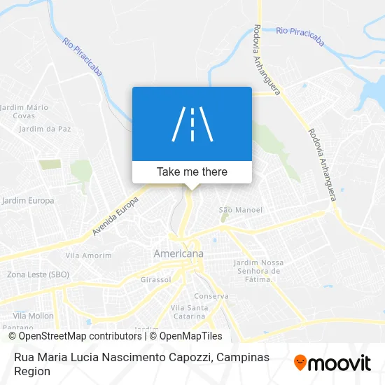 Rua Maria Lucia Nascimento Capozzi map
