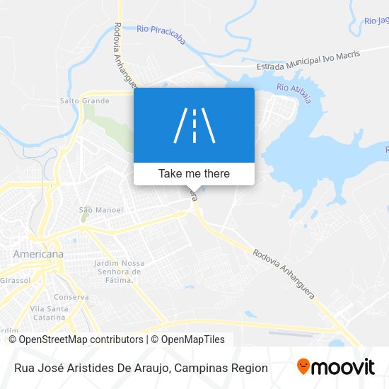 Rua José Aristides De Araujo map