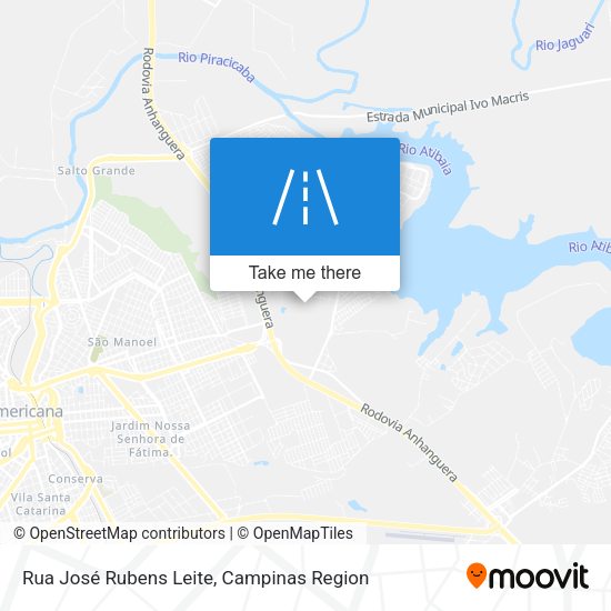 Rua José Rubens Leite map