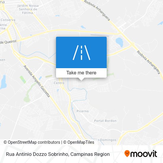 Rua Antinio Dozzo Sobrinho map