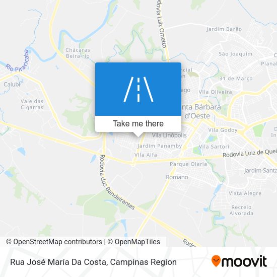 Rua José María Da Costa map