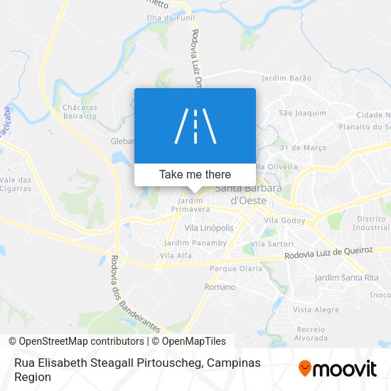 Rua Elisabeth Steagall Pirtouscheg map