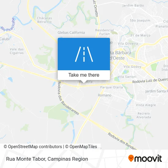 Rua Monte Tabor map