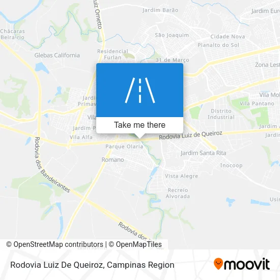 Rodovia Luiz De Queiroz map