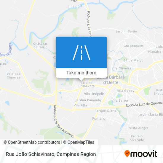 Rua João Schiavinato map