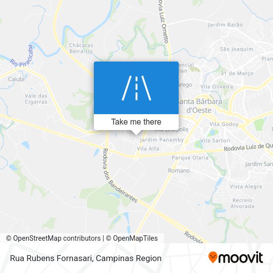 Rua Rubens Fornasari map