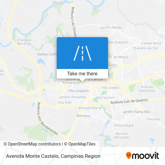 Avenida Monte Castelo map