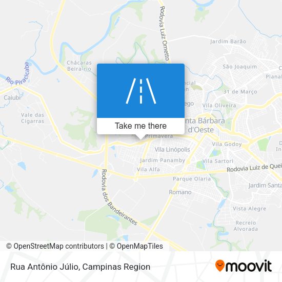 Rua Antônio Júlio map