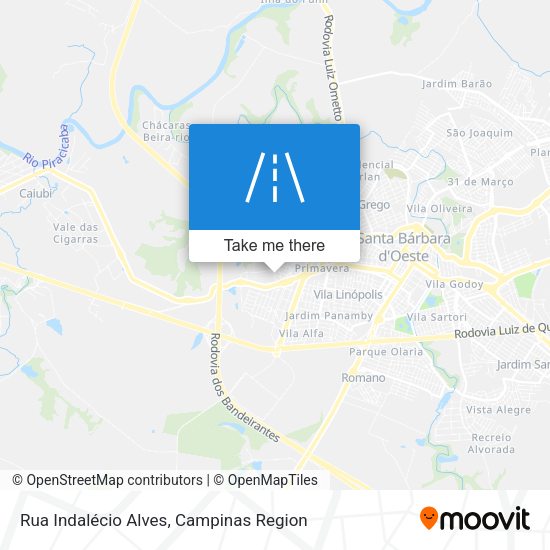 Rua Indalécio Alves map