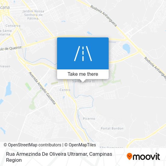 Rua Armezinda De Oliveira Ultramar map