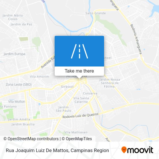 Rua Joaquim Luiz De Mattos map