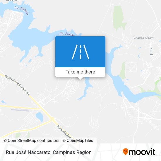 Rua José Naccarato map