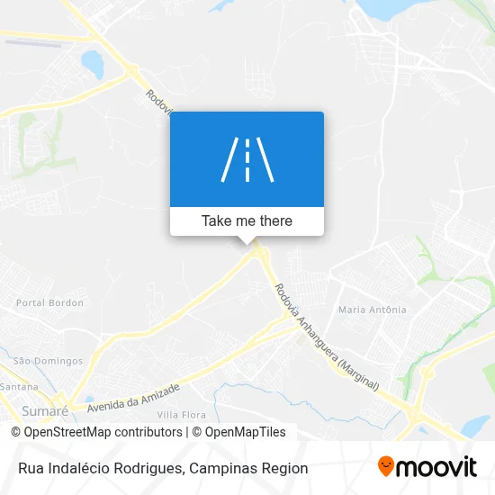 Rua Indalécio Rodrigues map