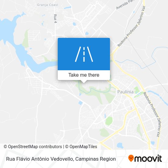 Rua Flávio Antônio Vedovello map
