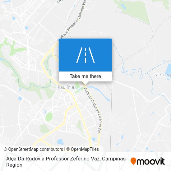 Alça Da Rodovia Professor Zeferino Vaz map