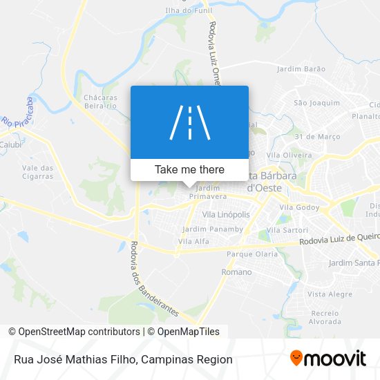 Rua José Mathias Filho map