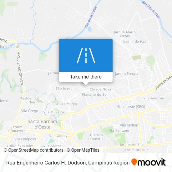Rua Engenheiro Carlos H. Dodson map