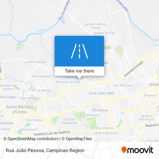 Rua João Pessoa map