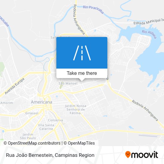 Rua João Bernestein map