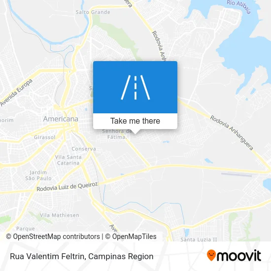 Rua Valentim Feltrin map