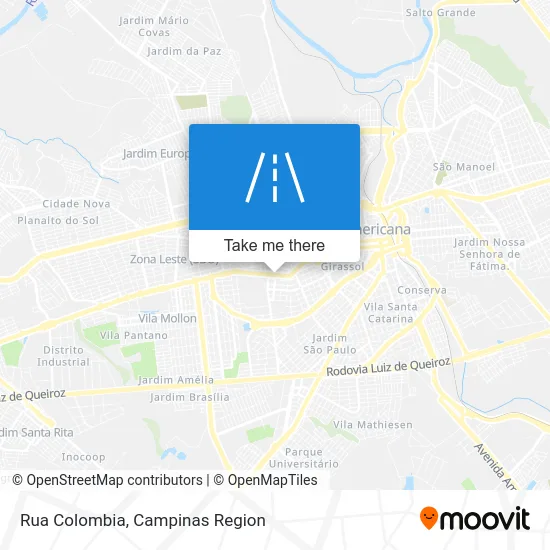 Rua Colombia map