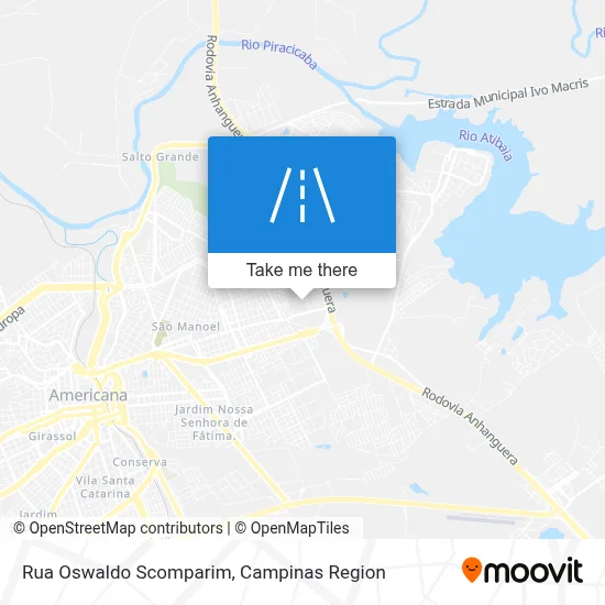 Rua Oswaldo Scomparim map