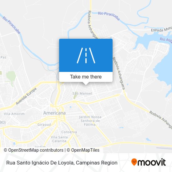 Rua Santo Ignácio De Loyola map