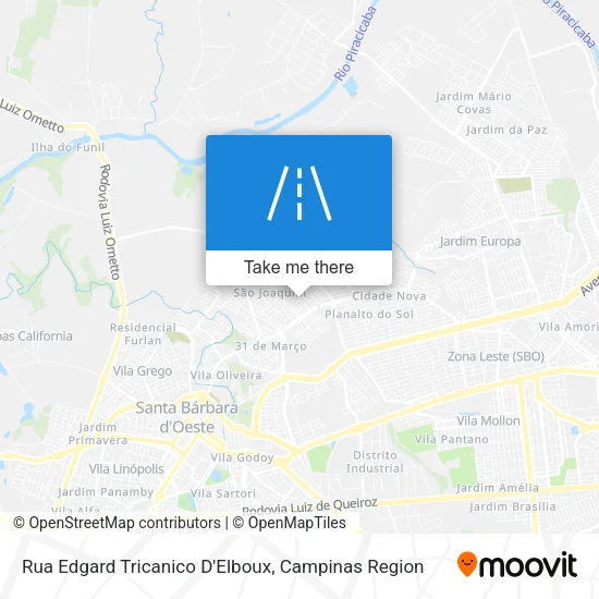 Rua Edgard Tricanico D'Elboux map