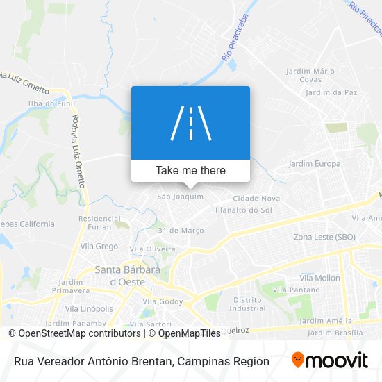 Rua Vereador Antônio Brentan map