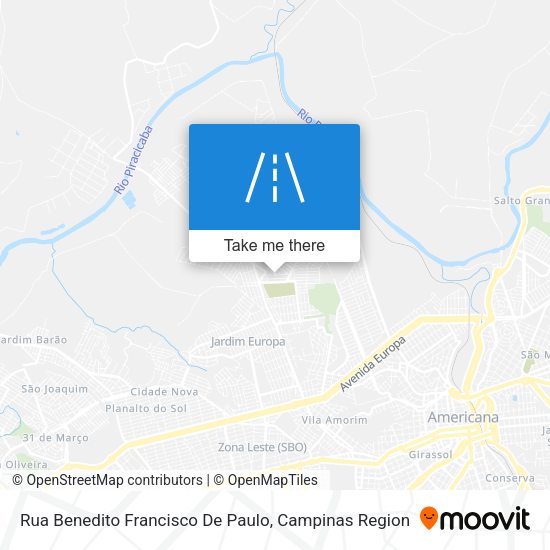 Rua Benedito Francisco De Paulo map