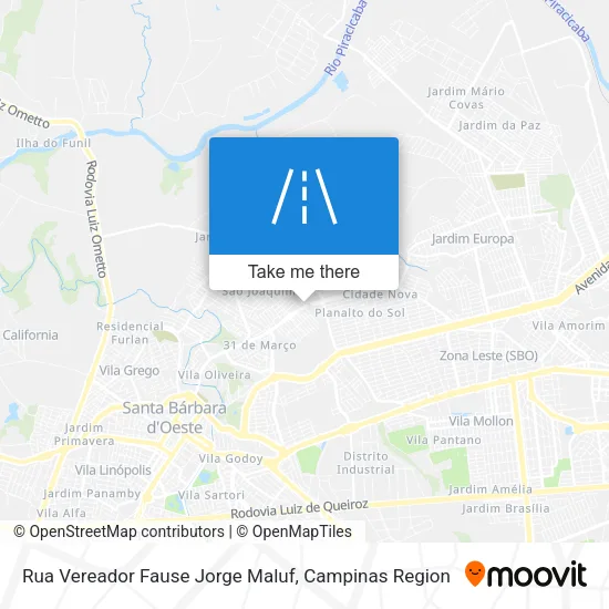 Rua Vereador Fause Jorge Maluf map