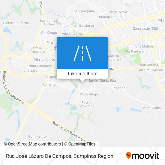 Rua José Lázaro De Campos map