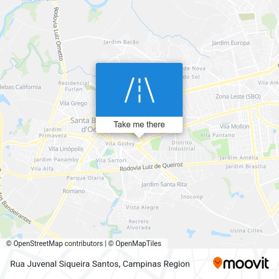 Rua Juvenal Siqueira Santos map