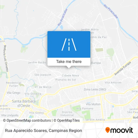 Rua Aparecido Soares map