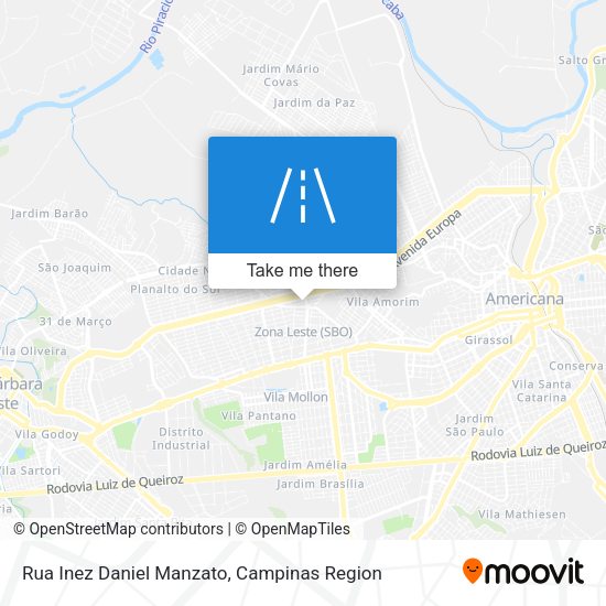 Rua Inez Daniel Manzato map