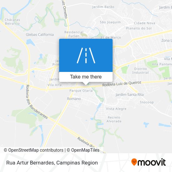 Rua Artur Bernardes map