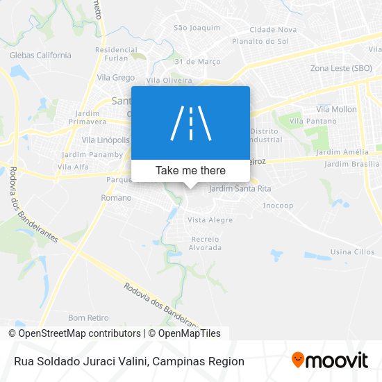 Rua Soldado Juraci Valini map