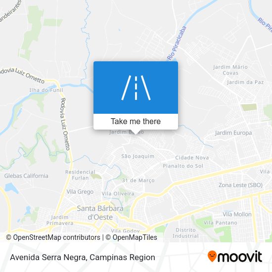 Avenida Serra Negra map