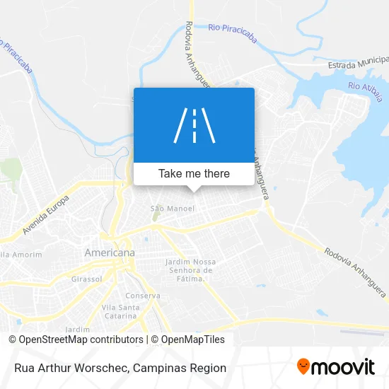 Rua Arthur Worschec map