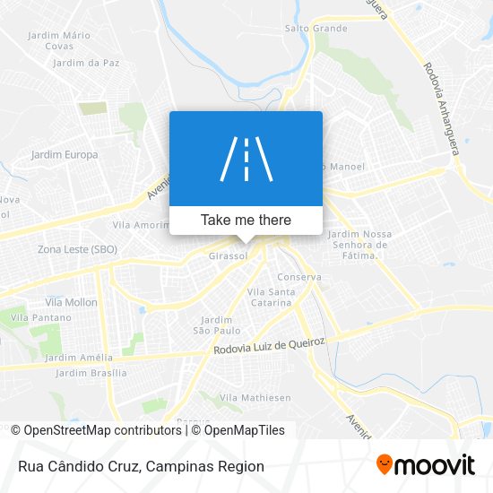 Rua Cândido Cruz map